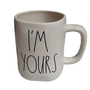 Rae Dunn I'M  YOURS Mug Heart on Back